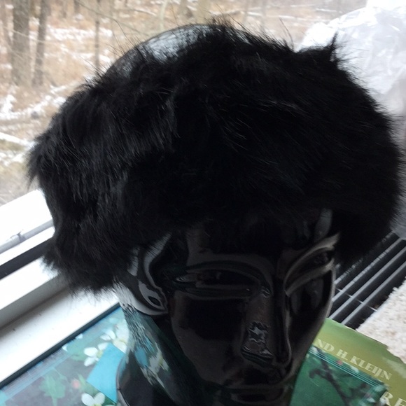 Accessories - Black mink headband, M